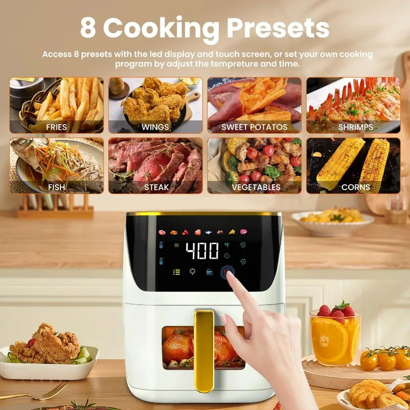 Bluebow 8.5QT Large Air Fryer White