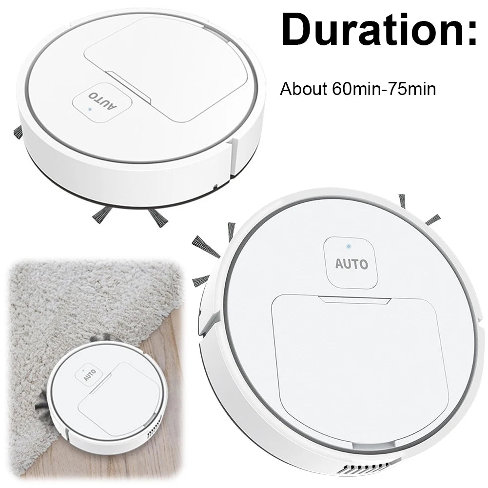 Robotic Vacuum Mop Combo USB Rechargeable Cleaner
