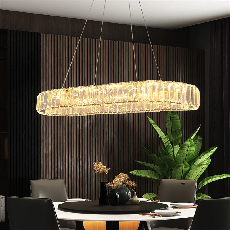 Modern Crystal Chandelier Pendant Light