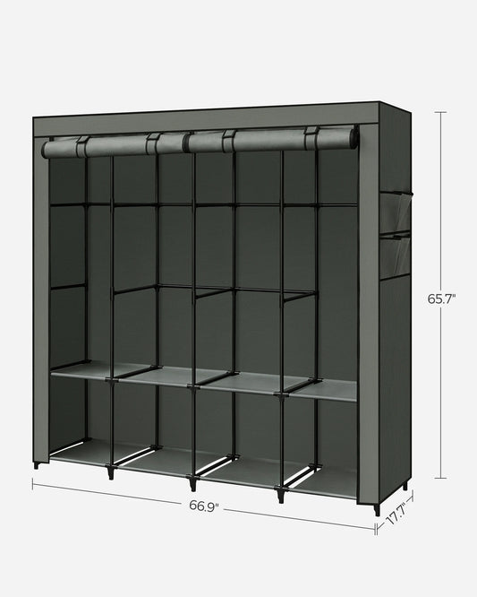 Portable Closet Wardrobe Organizer with Cover