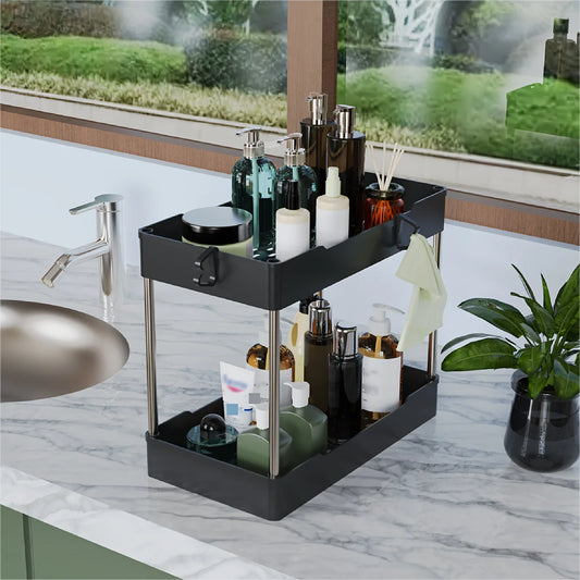 3pcs Bathroom Sink Storage Organizer Racks Set