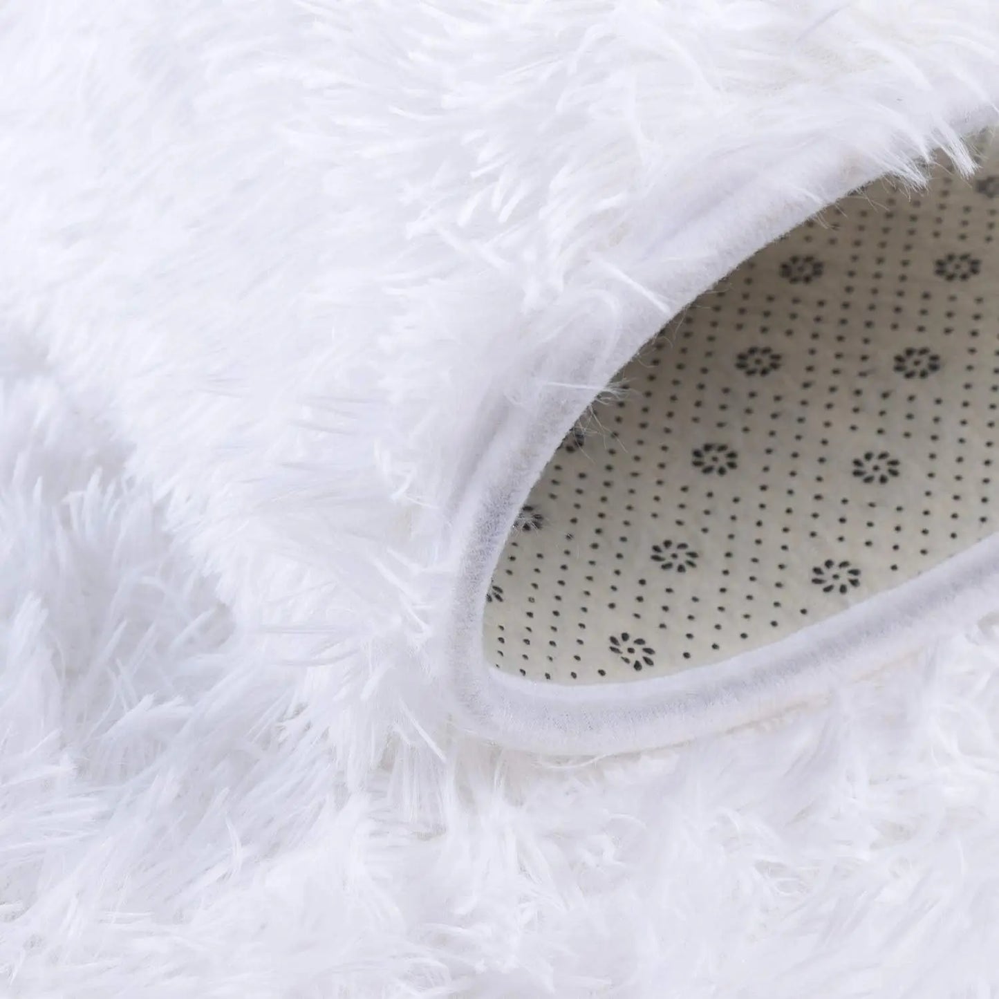 Oval Fluffy Plush Area Rug