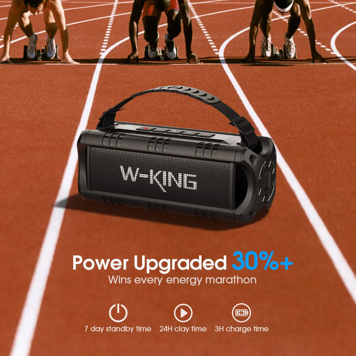 W-KING 30W Waterproof Portable Bluetooth Speaker