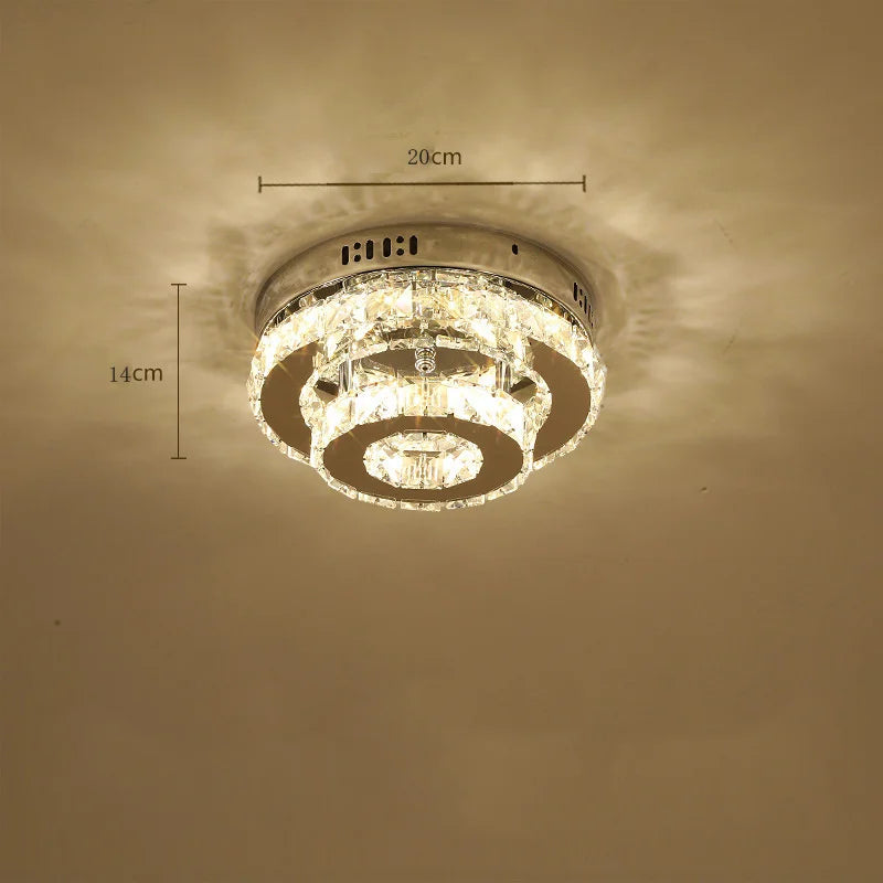 Modern Crystal Chandelier LED Pendant Light