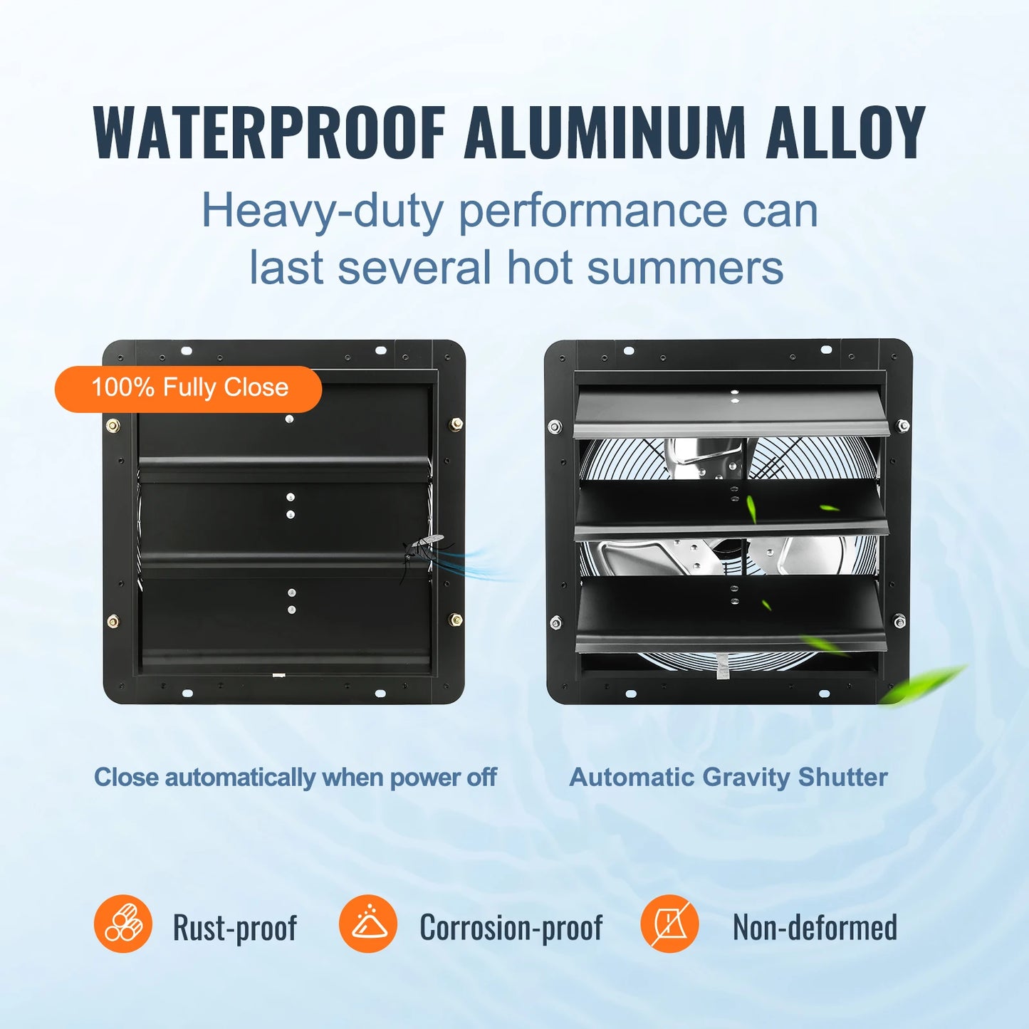 Adjustable Shutter Exhaust Fan for Ventilation Efficiency