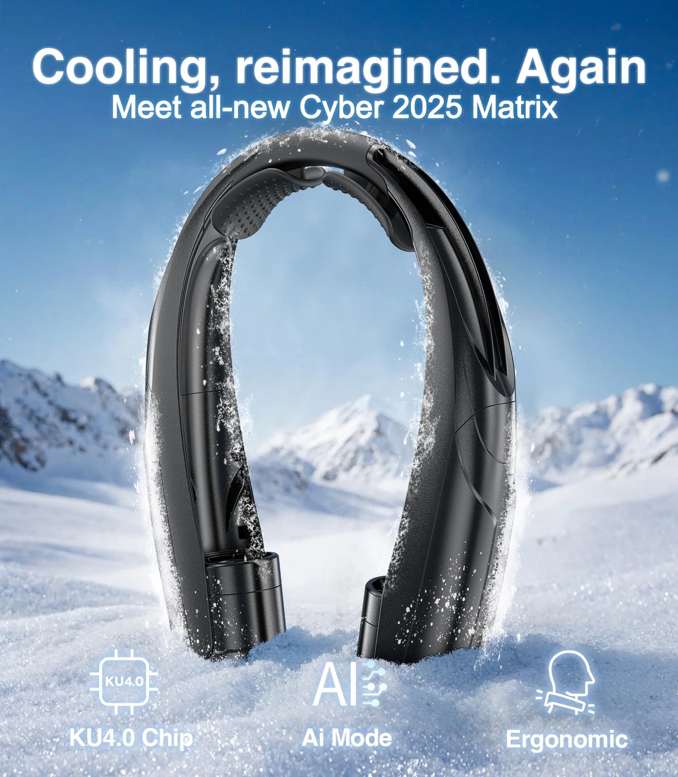 Portable Neck Fan Six Speeds Long-Lasting