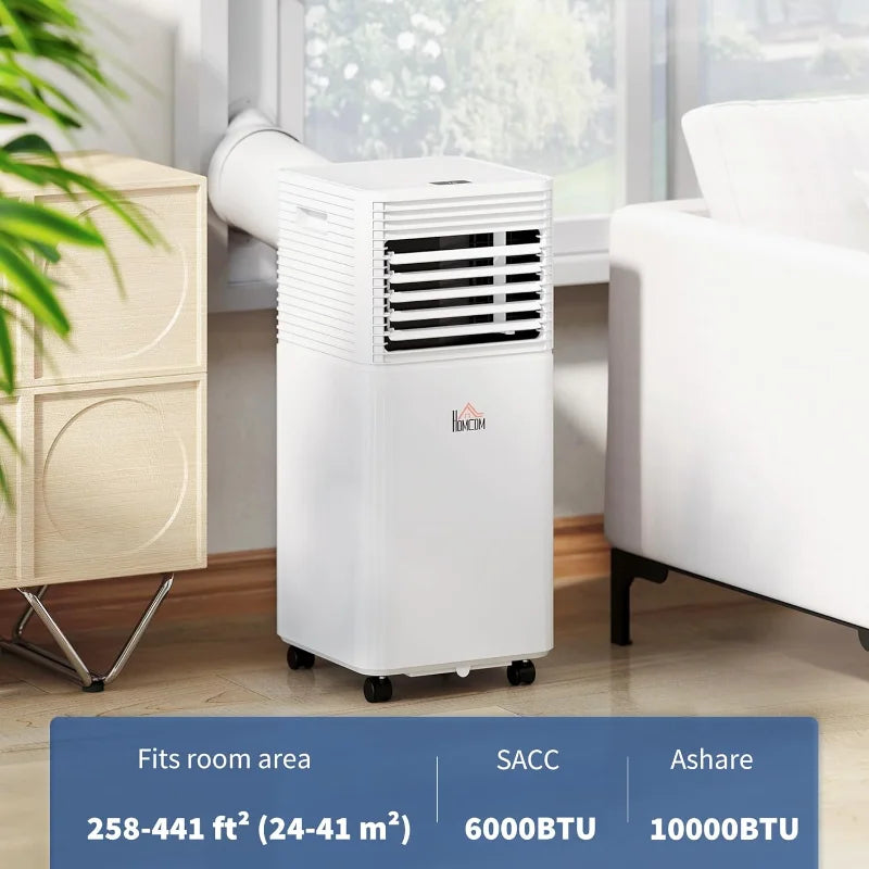Portable 10000 BTU Smart Air Conditioner with Dehumidifier