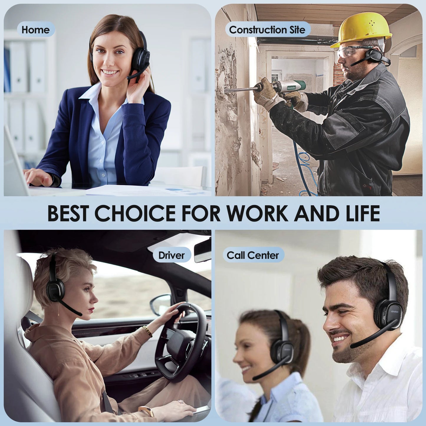Siindoo JH-101 Wireless Call Center Headset