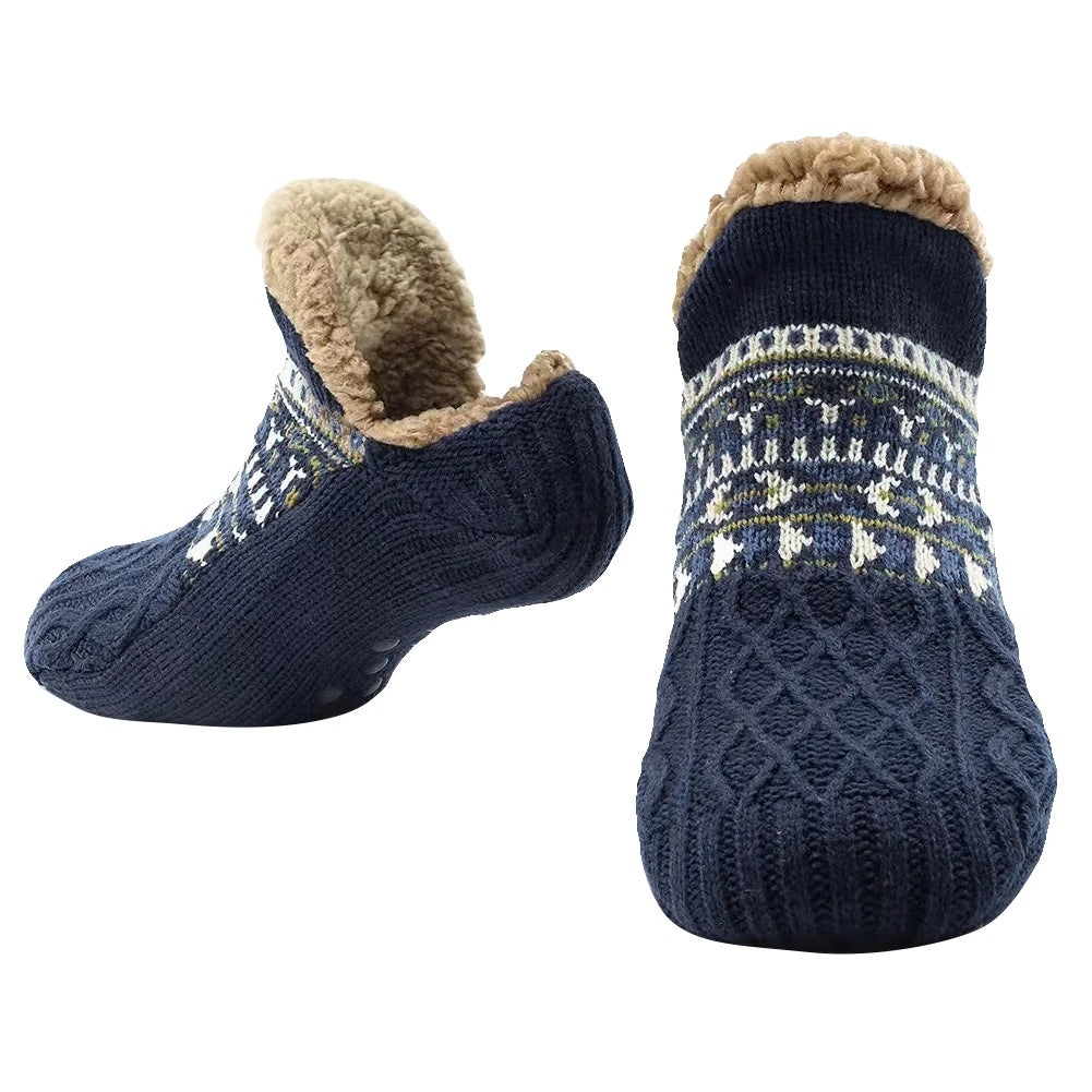 Cozy Winter Slippers: Non-Slip Fuzzy Thermal Comfort