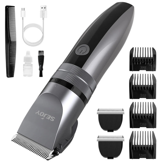 Sejoy Professional Hair Clippers Rechargeable Grooming Kit"