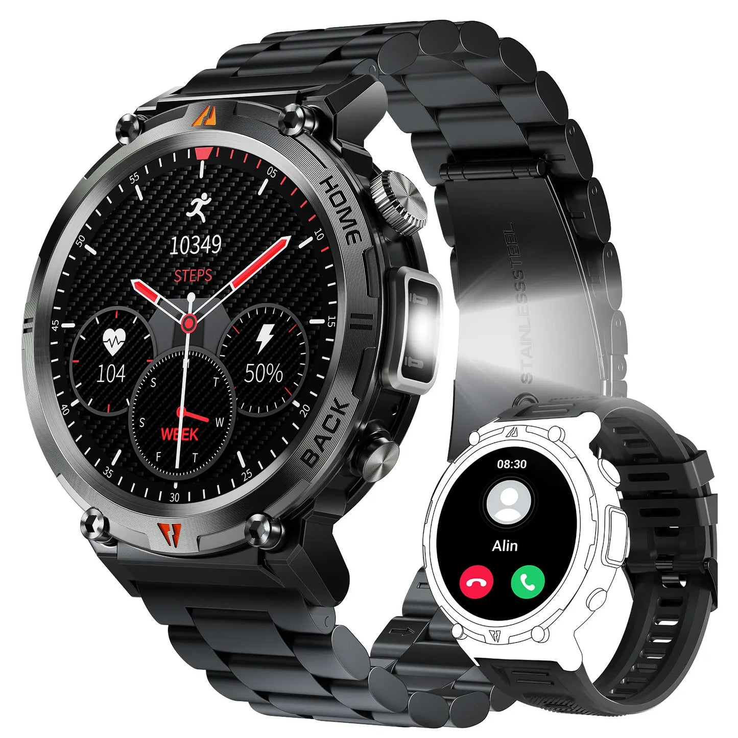 EIGIIS KE3 2025 Bluetooth Smartwatch for Men