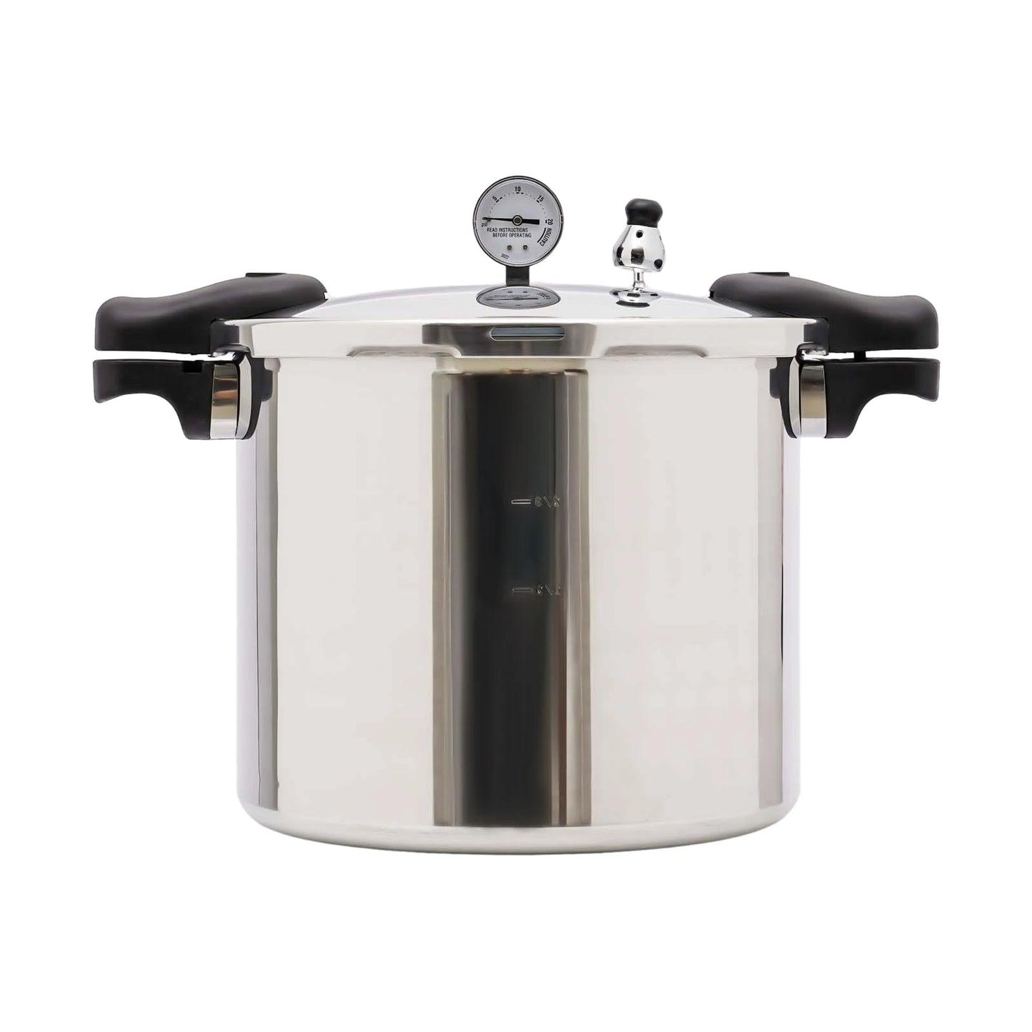 22L Heavy-Duty Pressure Cooker with Gauge & Safety Valve – Thickened Explosion-Proof Large Capacity Pot for Gas & Ceramic Electric Stoves, Fast Cooking Canner