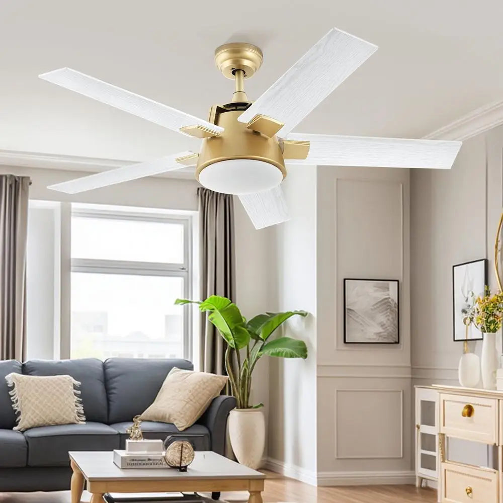 52in Smart Ceiling Fan with LED Light