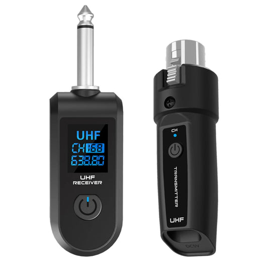 Wireless XLR Microphone Converter Transmitter Receiver System