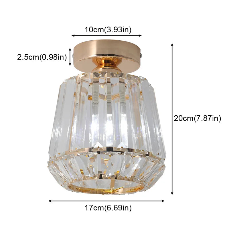 Elegant Crystal LED Chandelier Pendant Ceiling Light