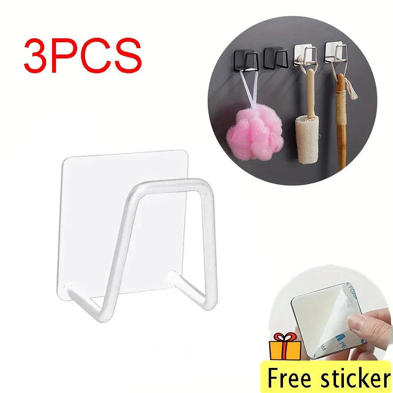 Self-Adhesive Kitchen Sponge Rack Wall Holder