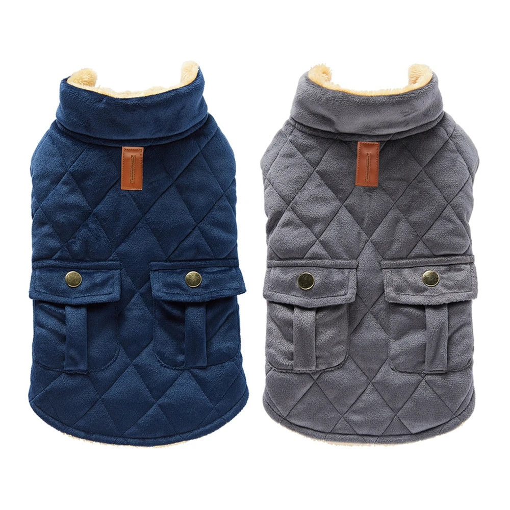 Warm Fleece Dog Jacket for Cold Weather