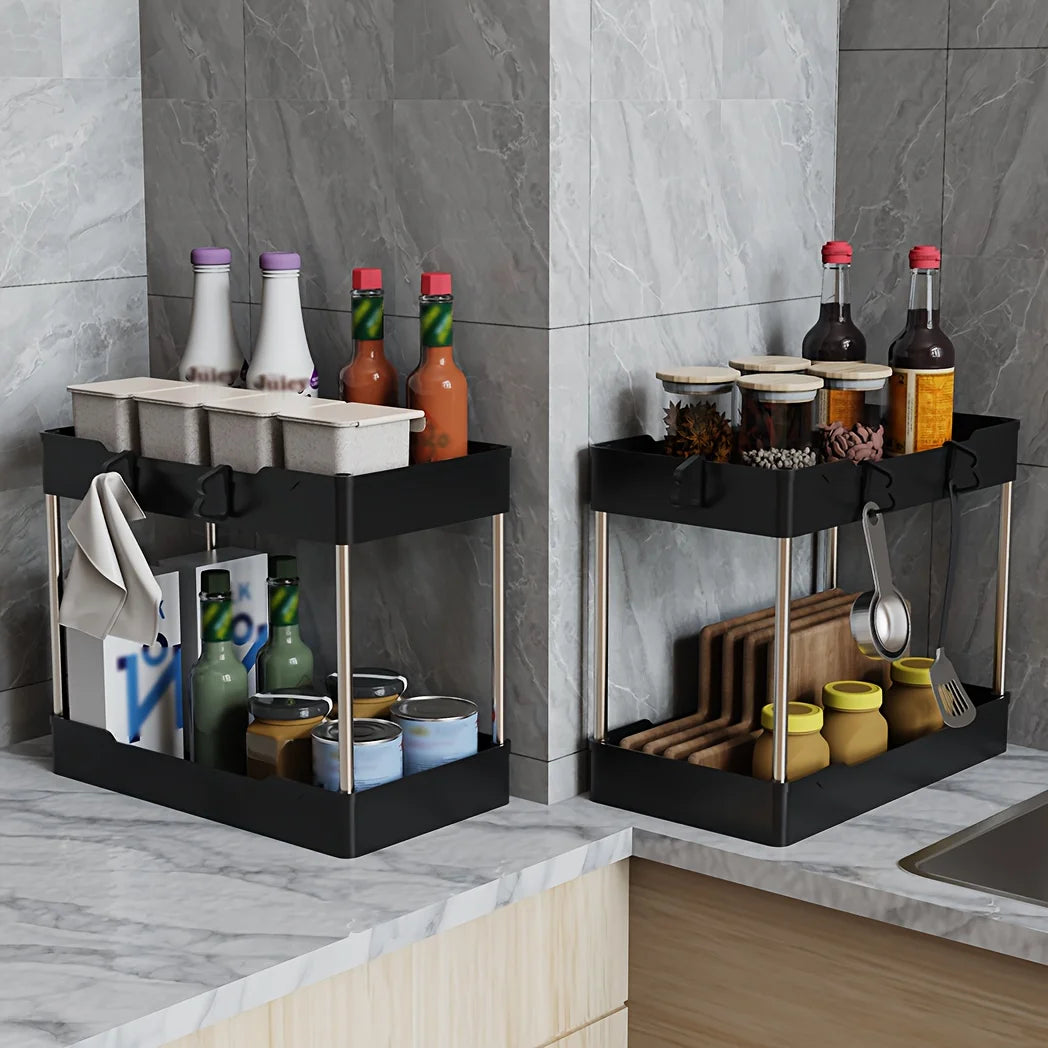 3pcs Bathroom Sink Storage Organizer Racks Set
