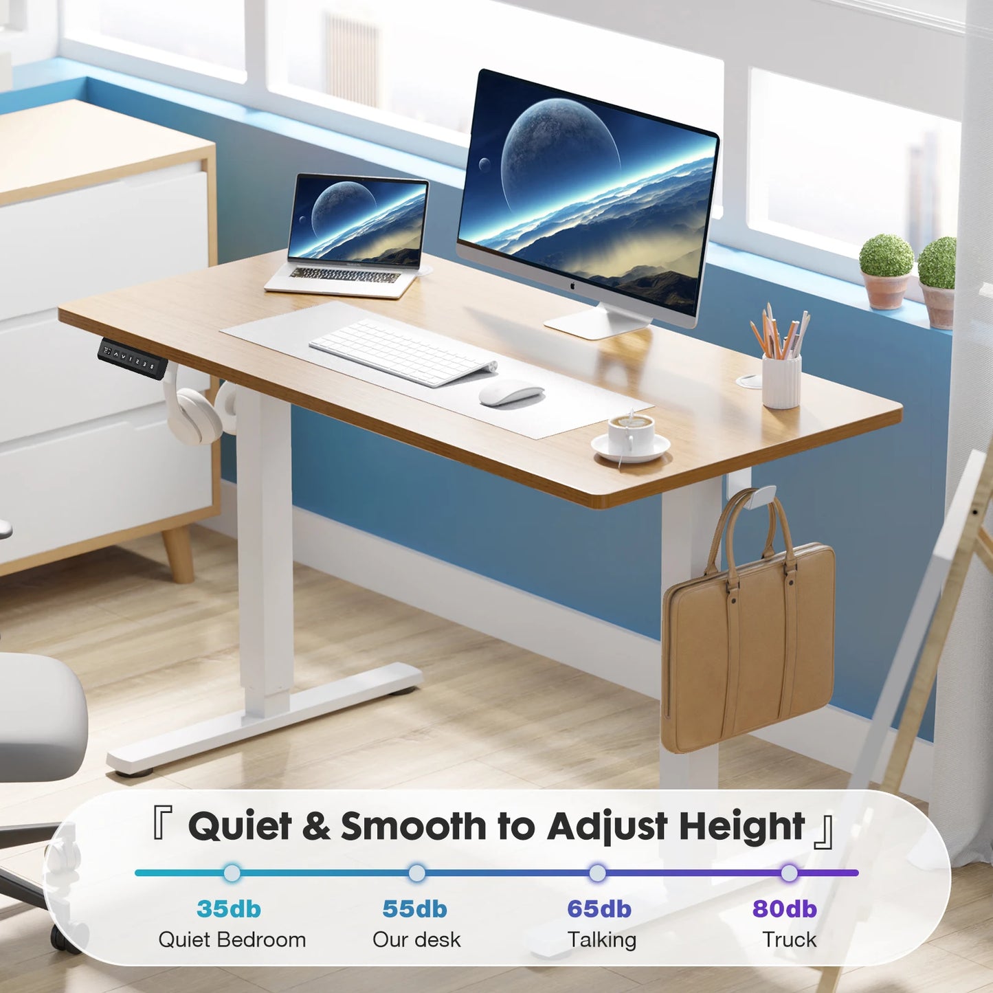 Electric Standing Desk Ergonomic Adjustable Workstation Table