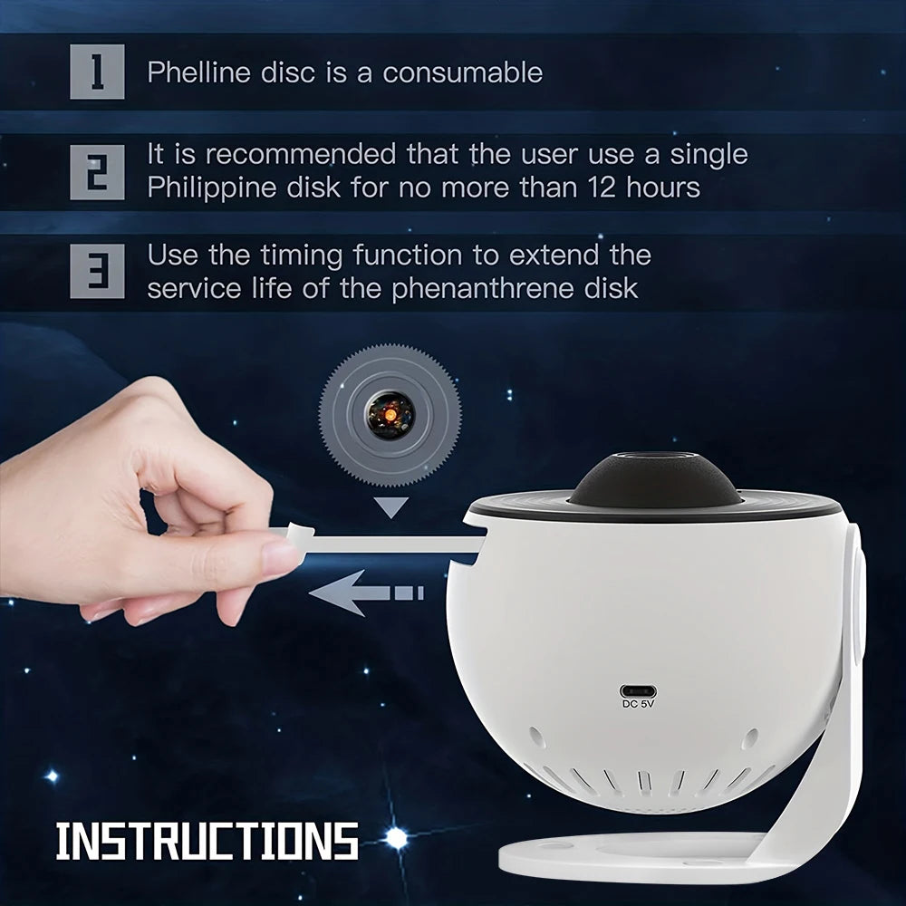 13 in 1 Galaxy Star Projector LED Night Light 360 Rotation HD Projection Lamp with Timer for Kids Adults Bedroom