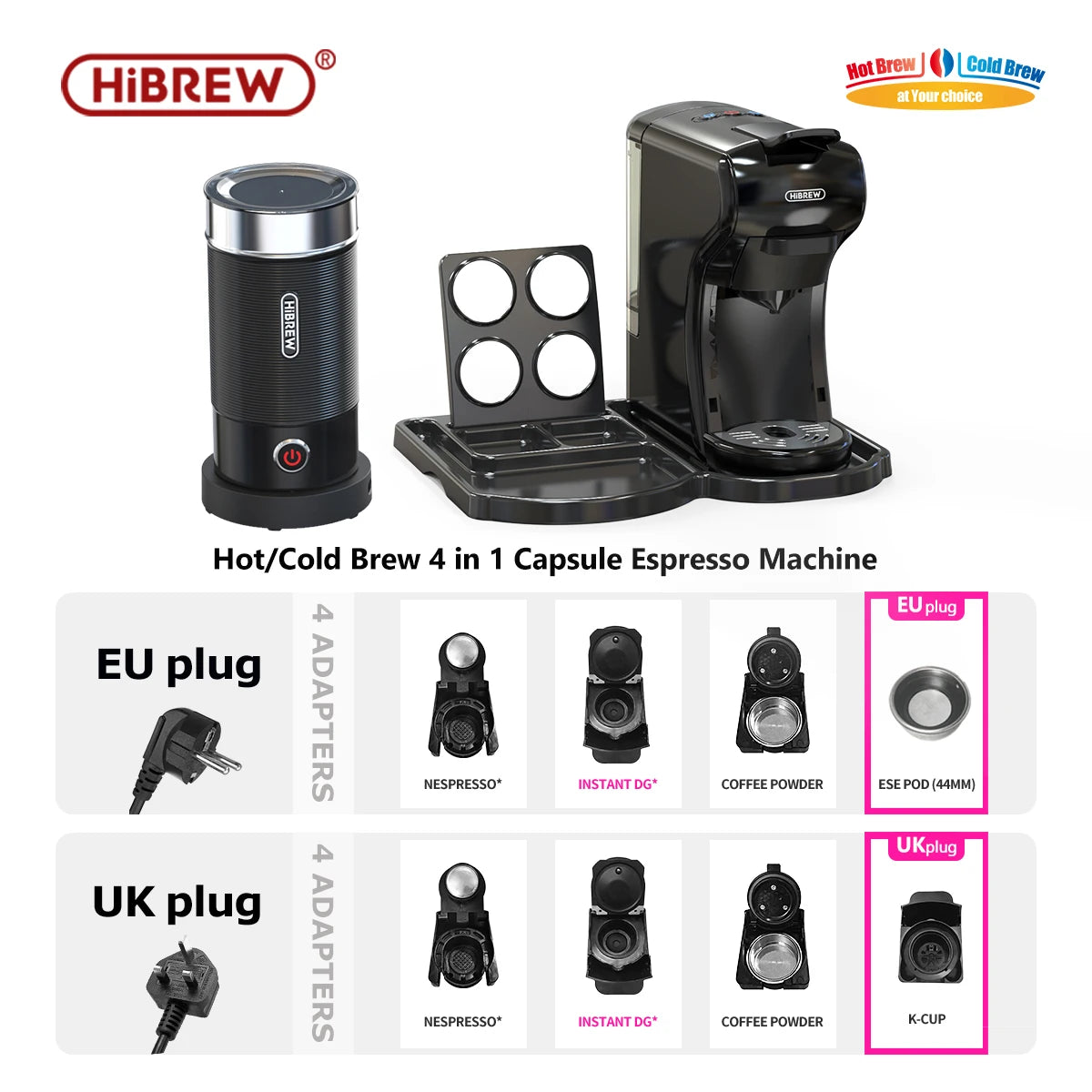 HiBREW 4-in-1 Hot Cold Coffee Maker