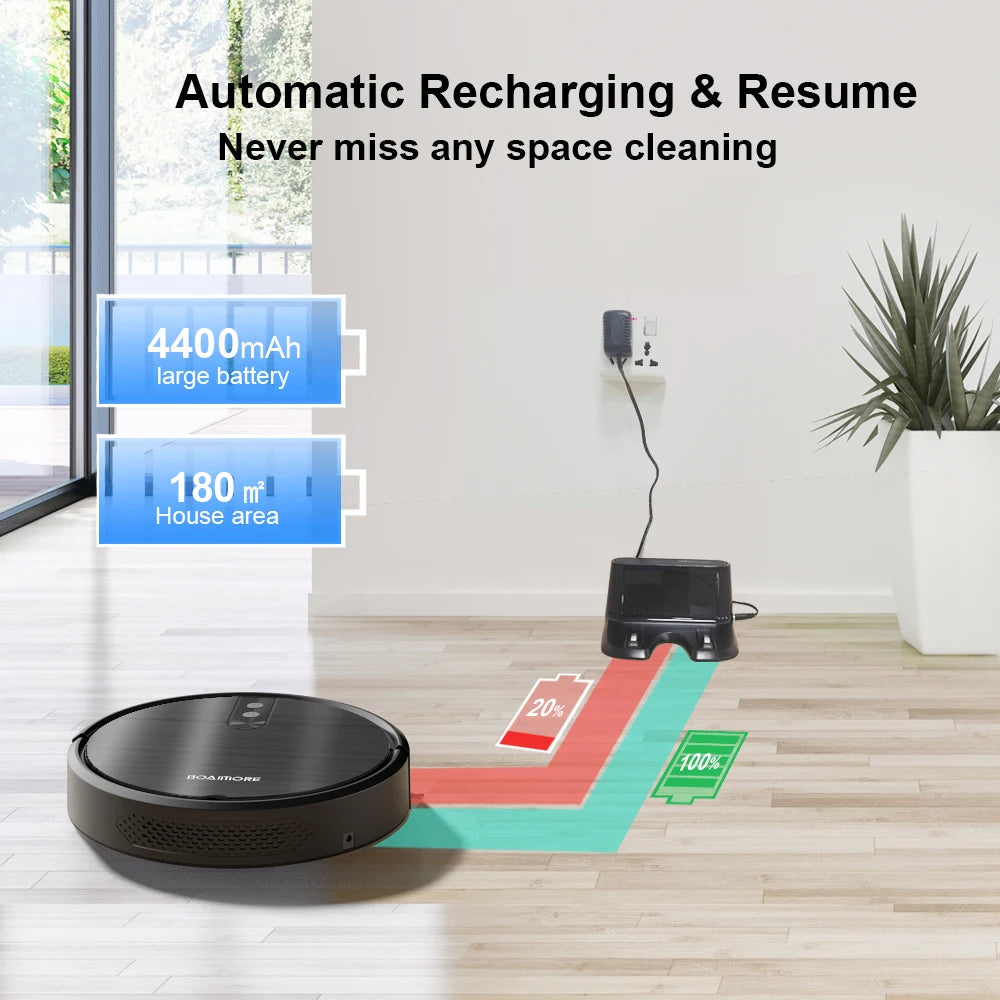 Smart Robot Vacuum Cleaner 3600PA Auto Navigation