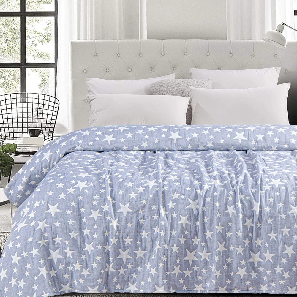 NTBAY Cotton Muslin Lightweight Breathable Bed Blanket