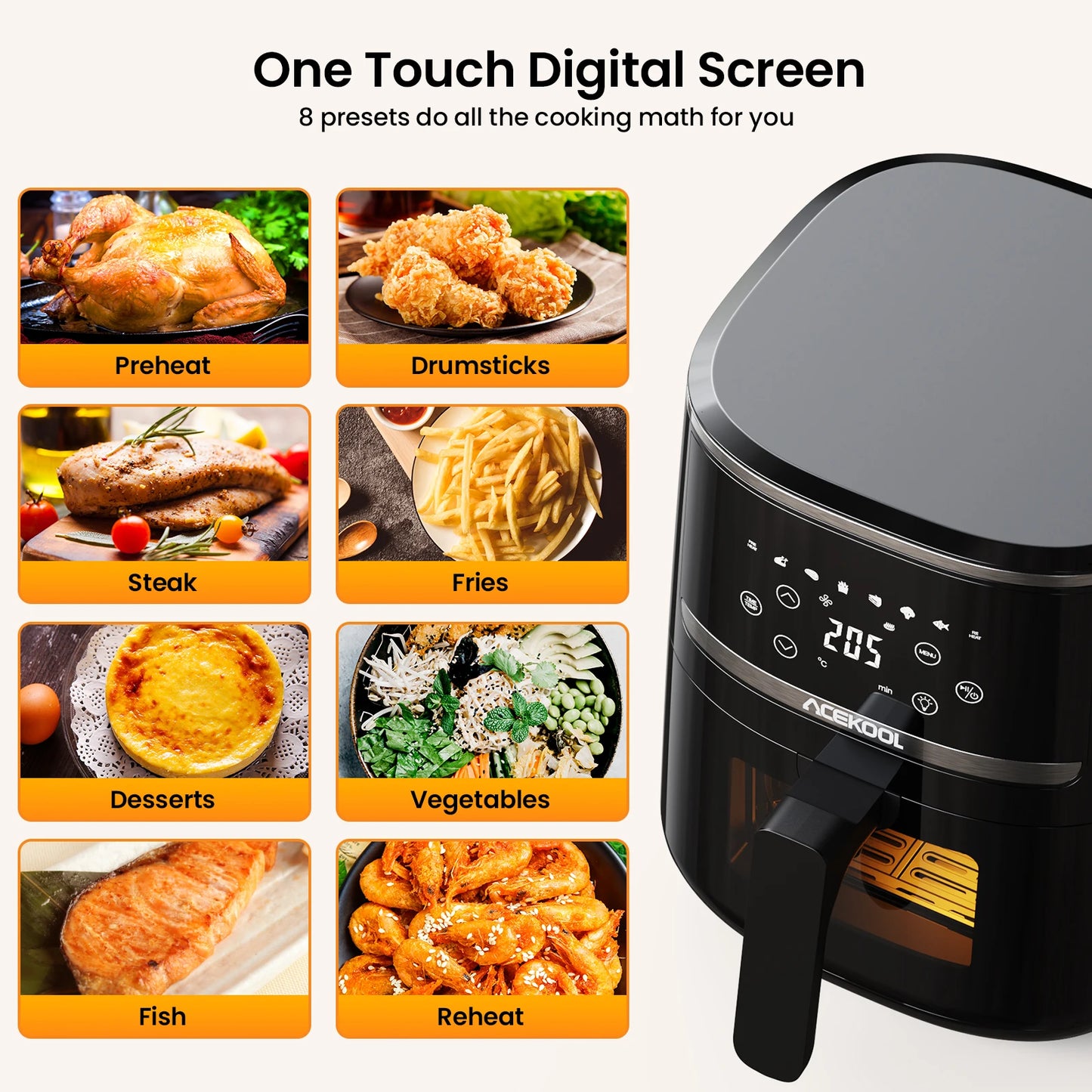 5-Quart Digital Air Fryer Toaster Oven