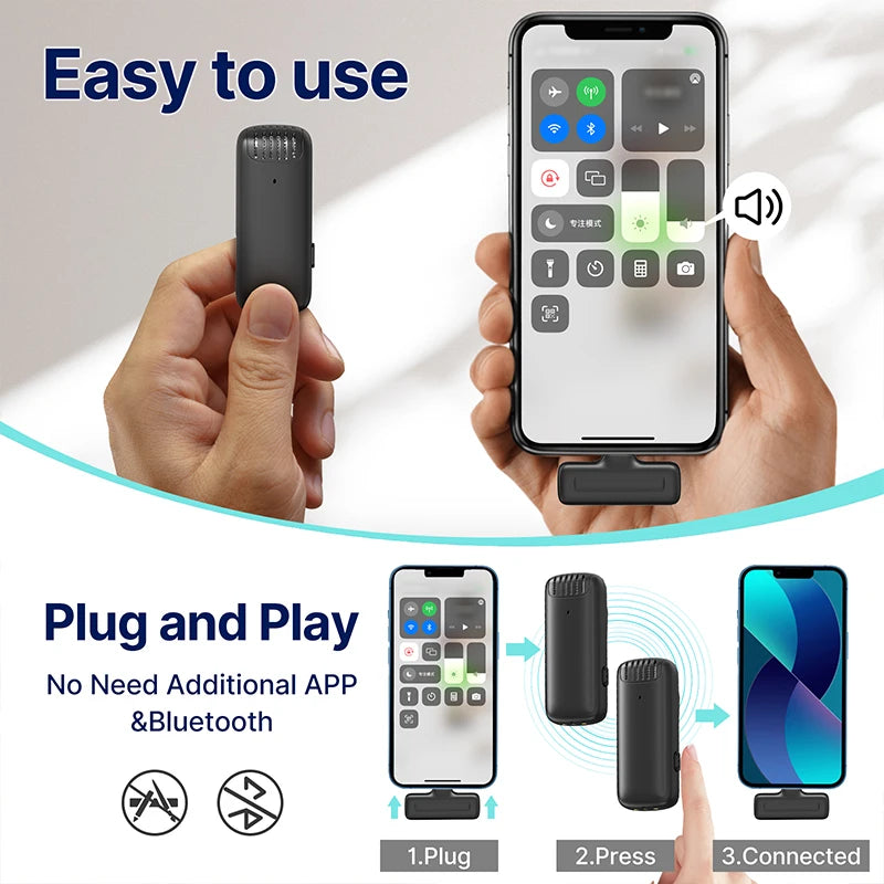 Ulanzi J12 Wireless Lavalier Microphone System