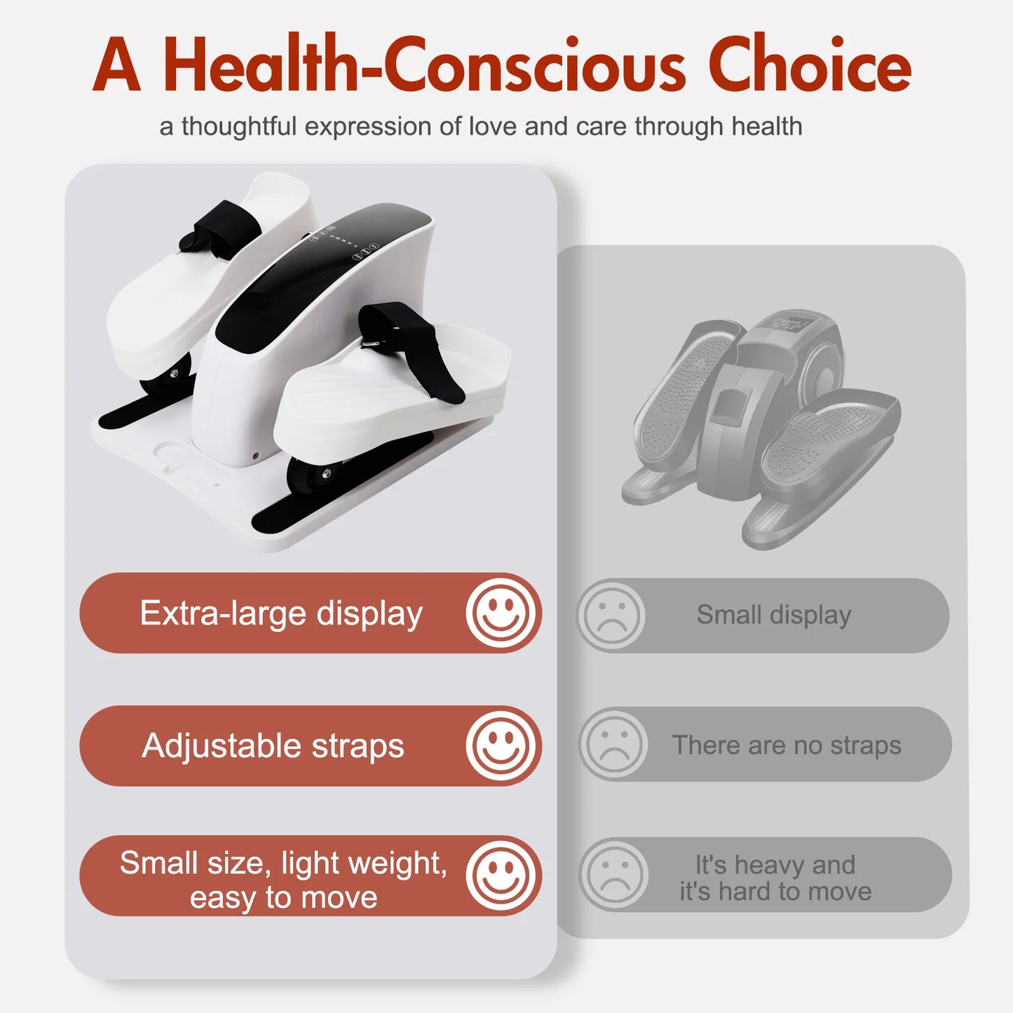 Electric Under Desk Elliptical Pedal Exerciser Machine