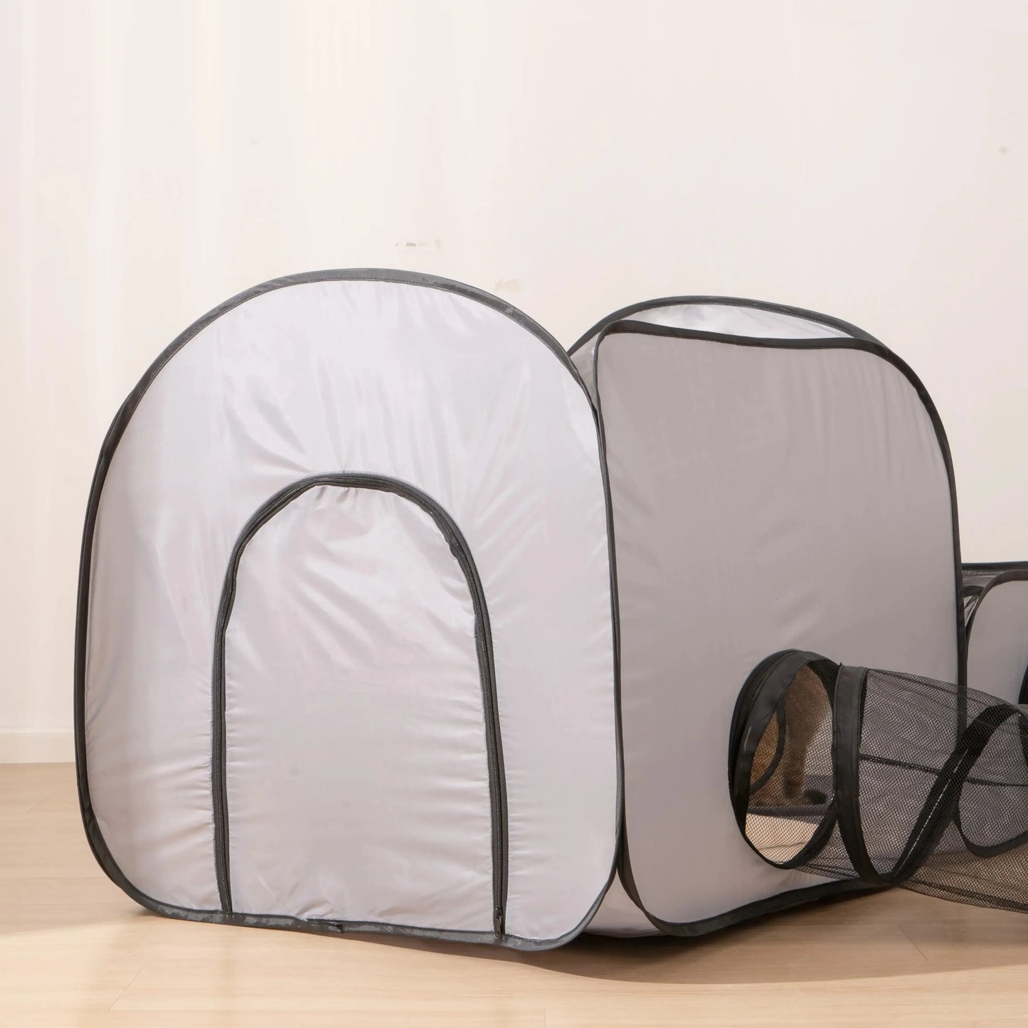 Foldable Pet Nest with Tunnel