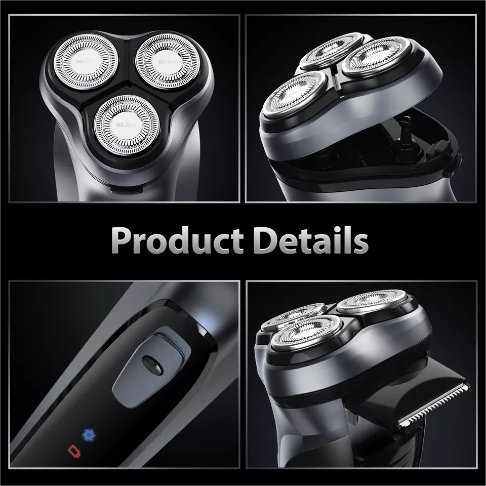 SEJOY Rechargeable Wet Dry Electric Shaver Razor