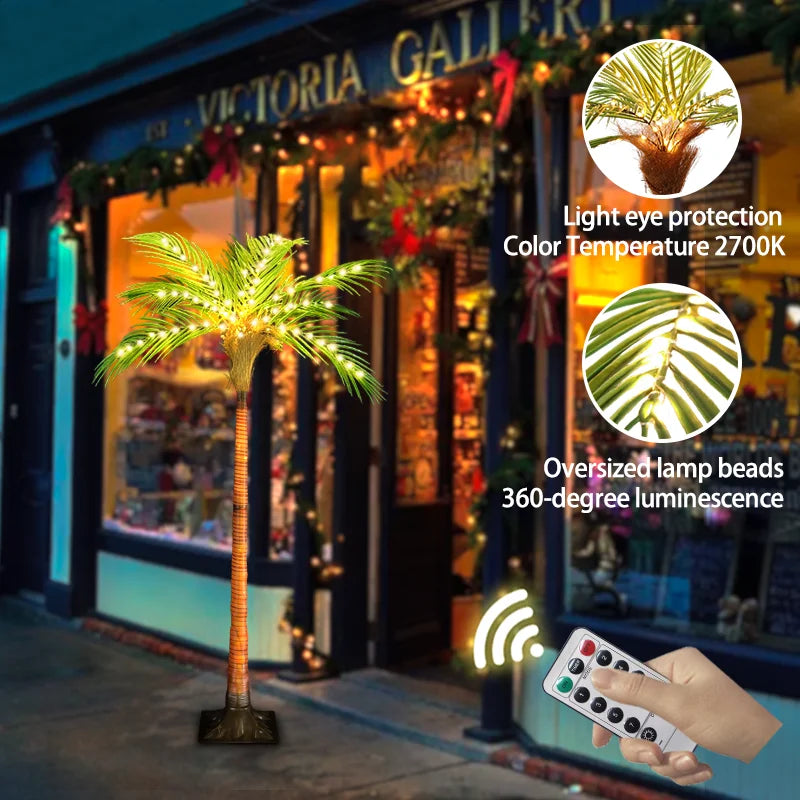 4.6ft LED Palm Tree Light Decoration