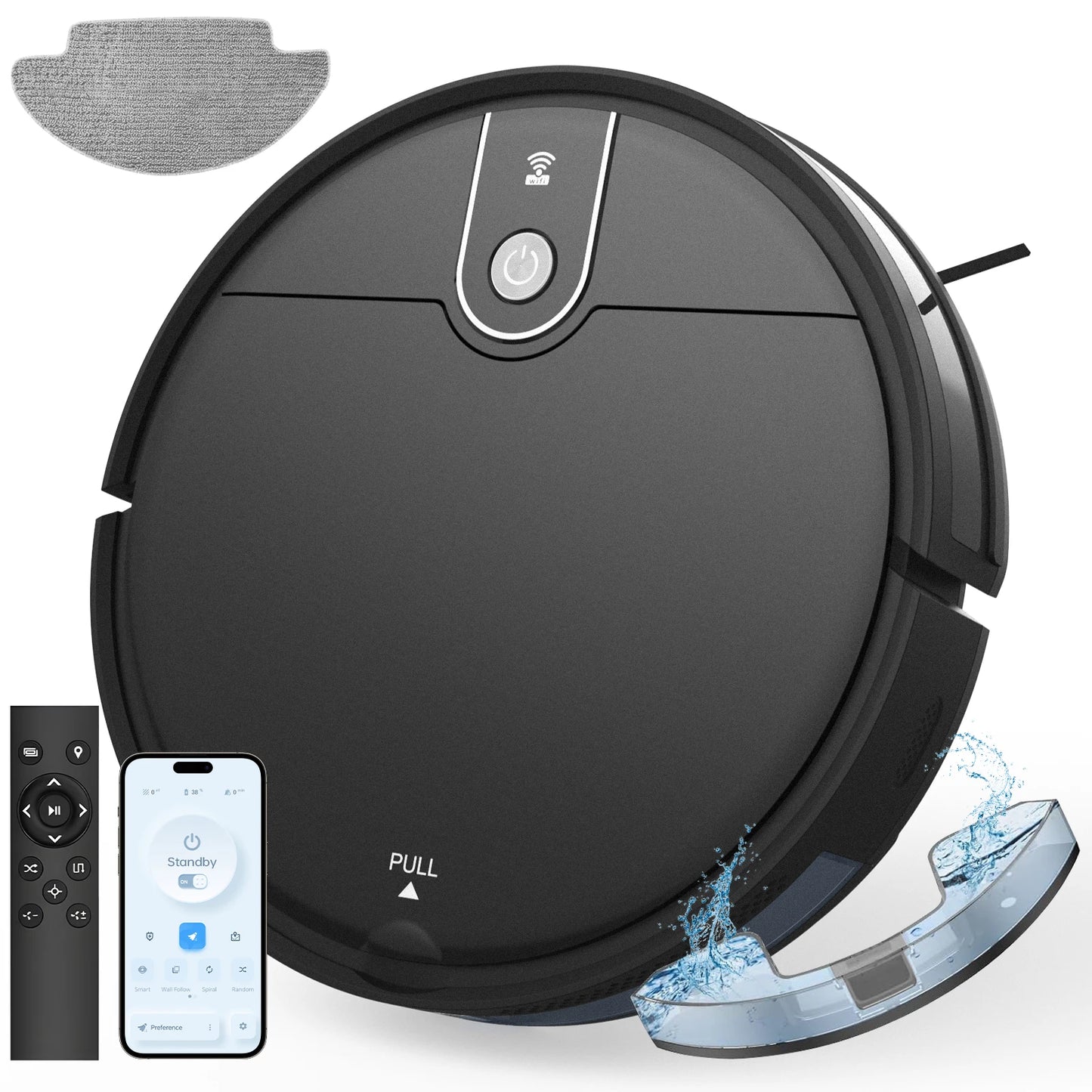 Smart Robot Vacuum Mop Cleaner with WiFi