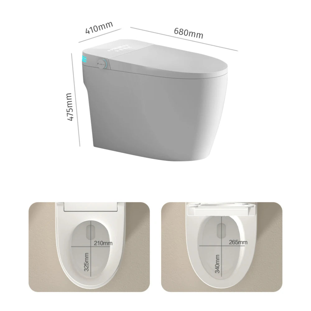 Smart Toilet Voice Control Bidet Seat Auto