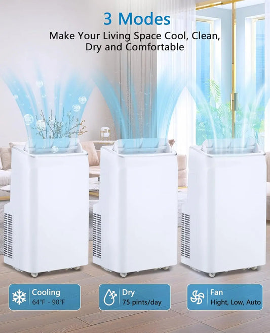 12,000 BTU 3-in-1 Portable Air Conditioner