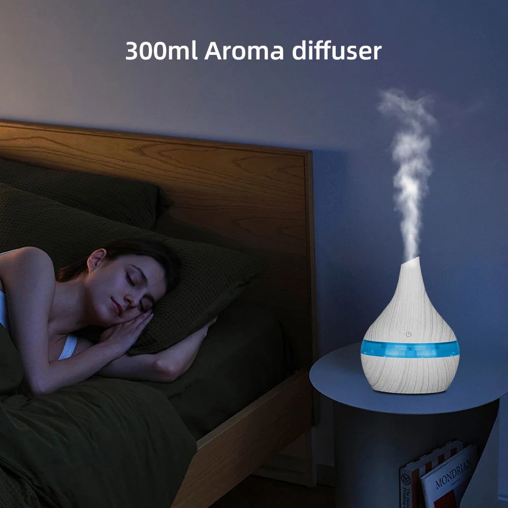 300ml USB Ultrasonic Essential Oil Diffuser