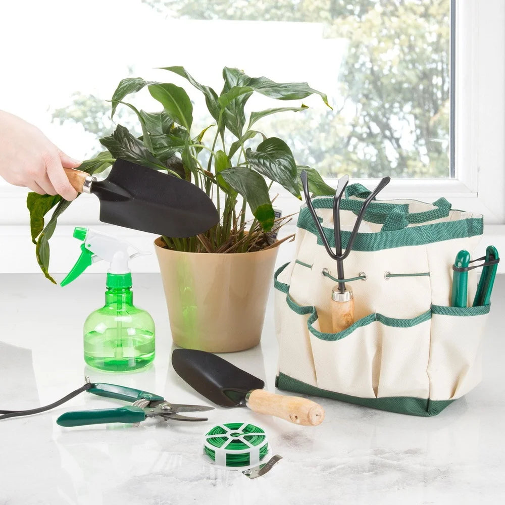 8 Piece Garden Tool Set with Tote