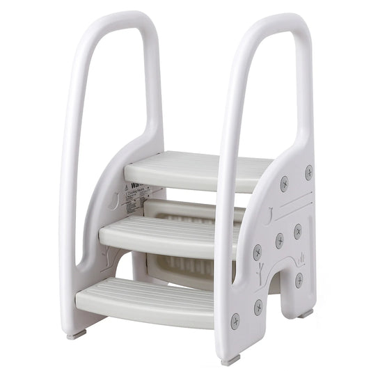 Toddler 3-Step Stool with Handles
