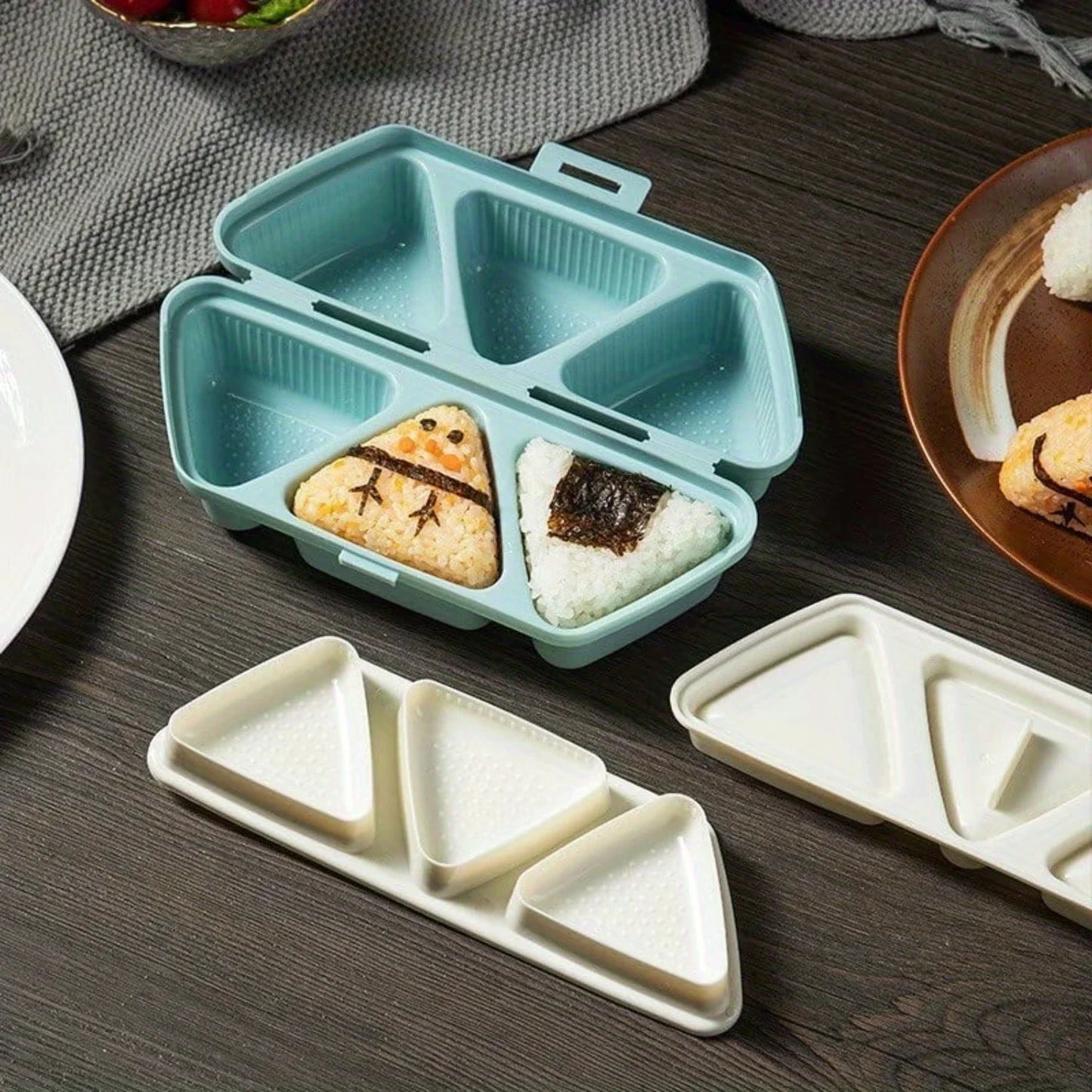6-Cavity Triangle Rice Ball Onigiri Mold