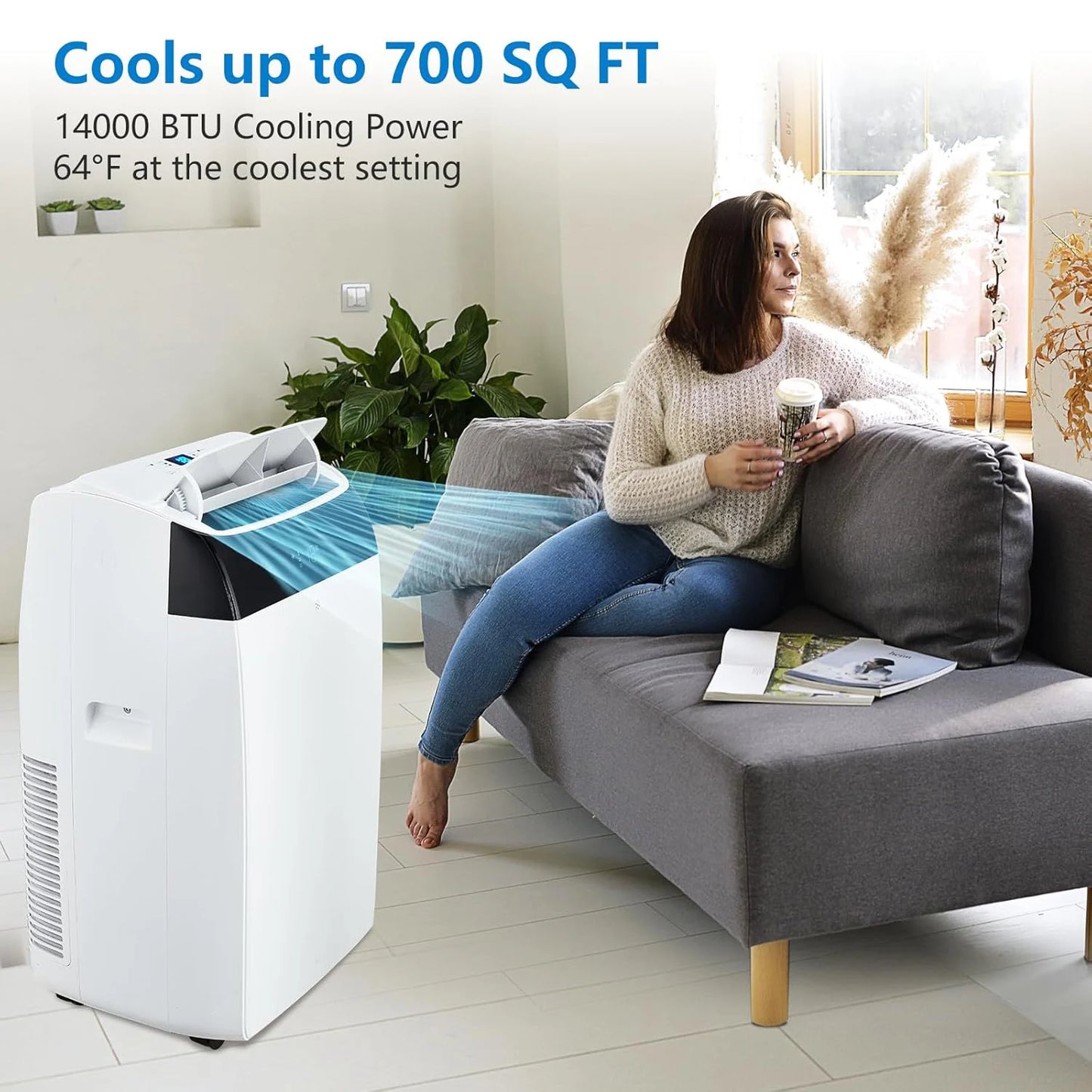 14,000 BTU 3-in-1 Portable Air Conditioner