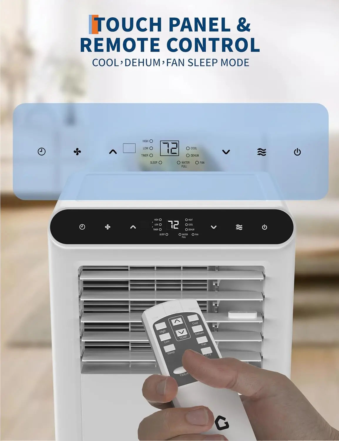 8,000/10,000 BTU Portable Air Conditioner Unit