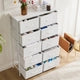 JHK Bedroom Wardrobe Closet with Fabric