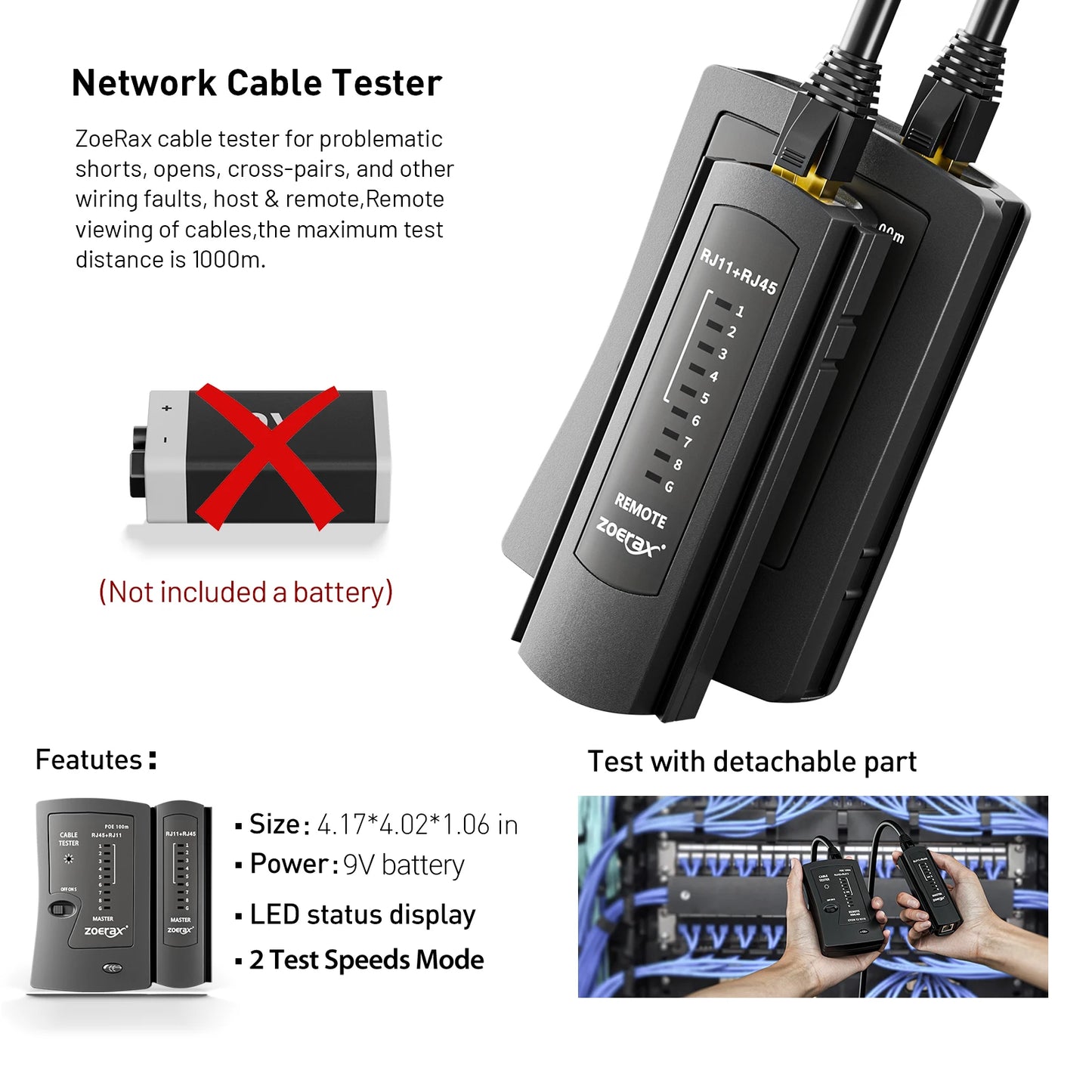 ZoeRax RJ45 Network Crimp Tool Kit