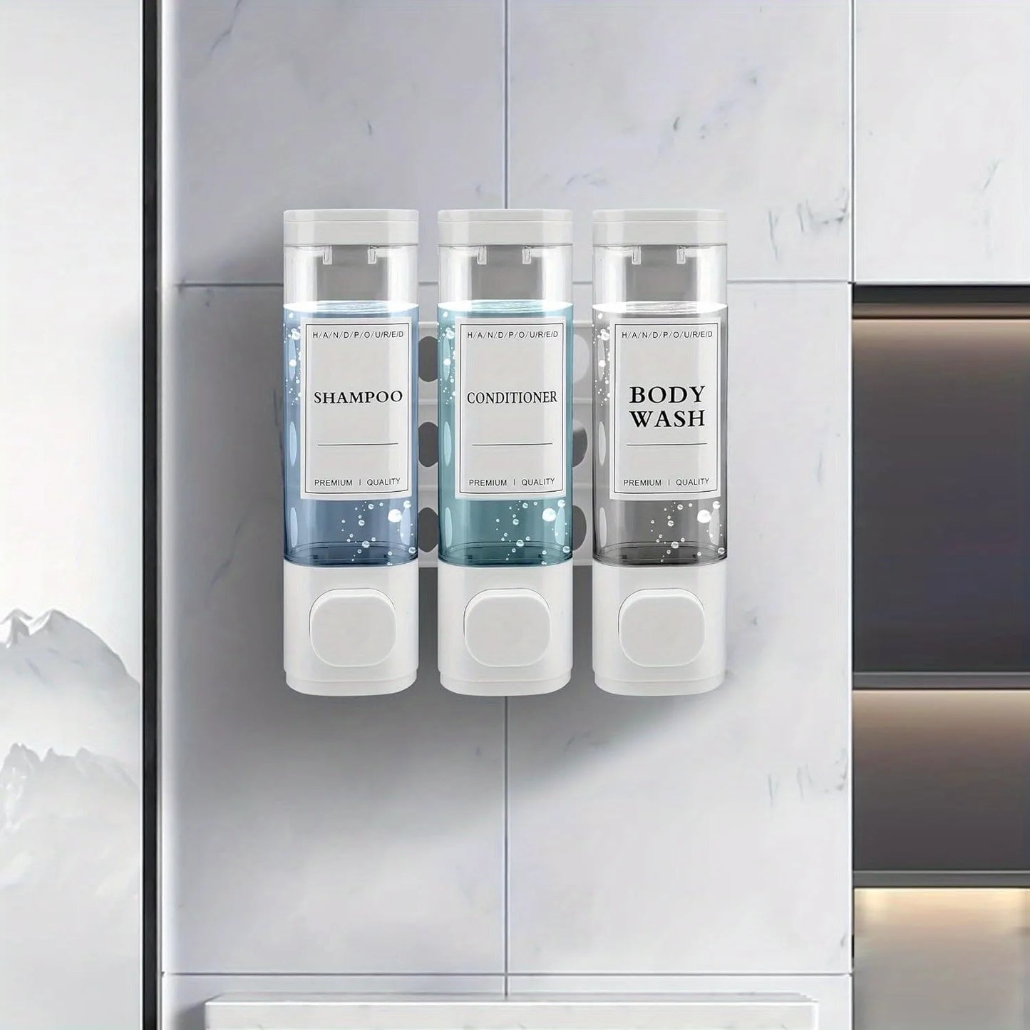 Wall Mounted 3-in-1 Bathroom Soap Dispenser