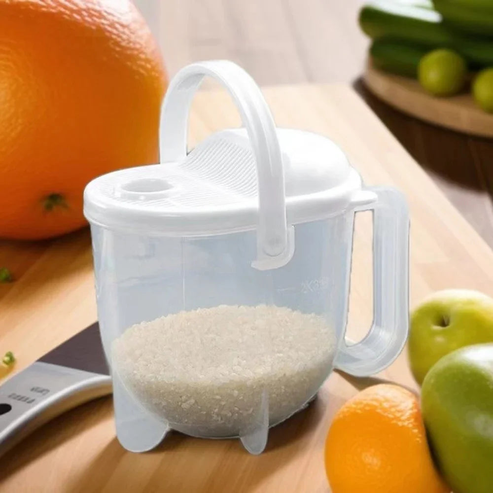 Portable Rice Washer Strainer Bowl