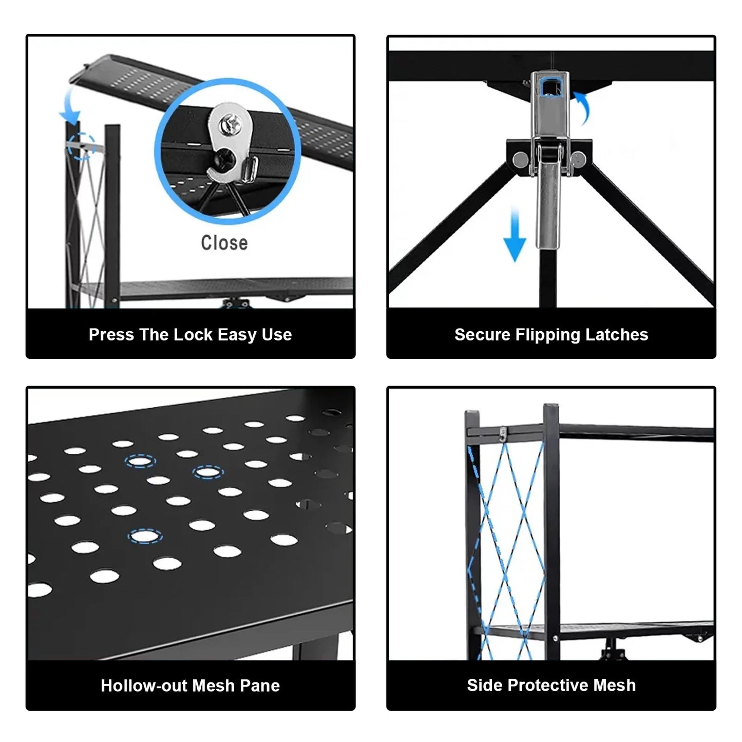 Heavy Duty Foldable 5-Tier Storage Organizer