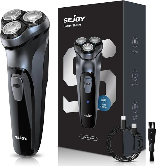 Sejoy 3D Rotary Rechargeable Electric Shaver for Men