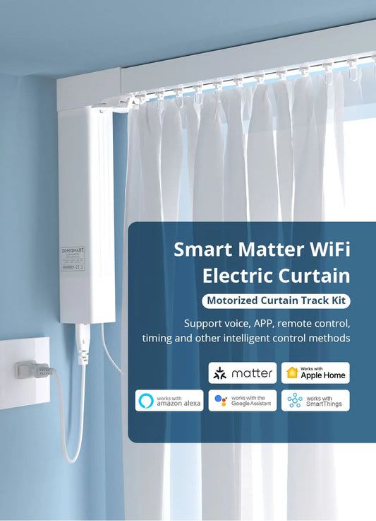 Zemismart WiFi Electric Smart Curtain Track System