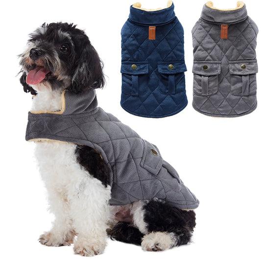 Warm Fleece Dog Jacket for Cold Weather